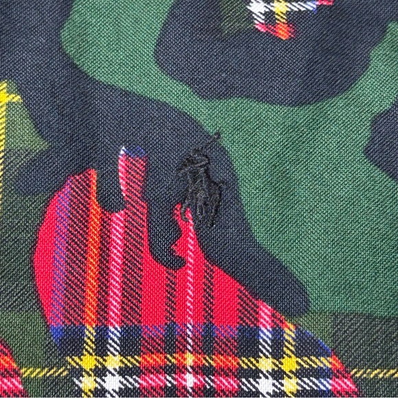 Men's Green and Red Plaid Shirt - Picture 7 of 7